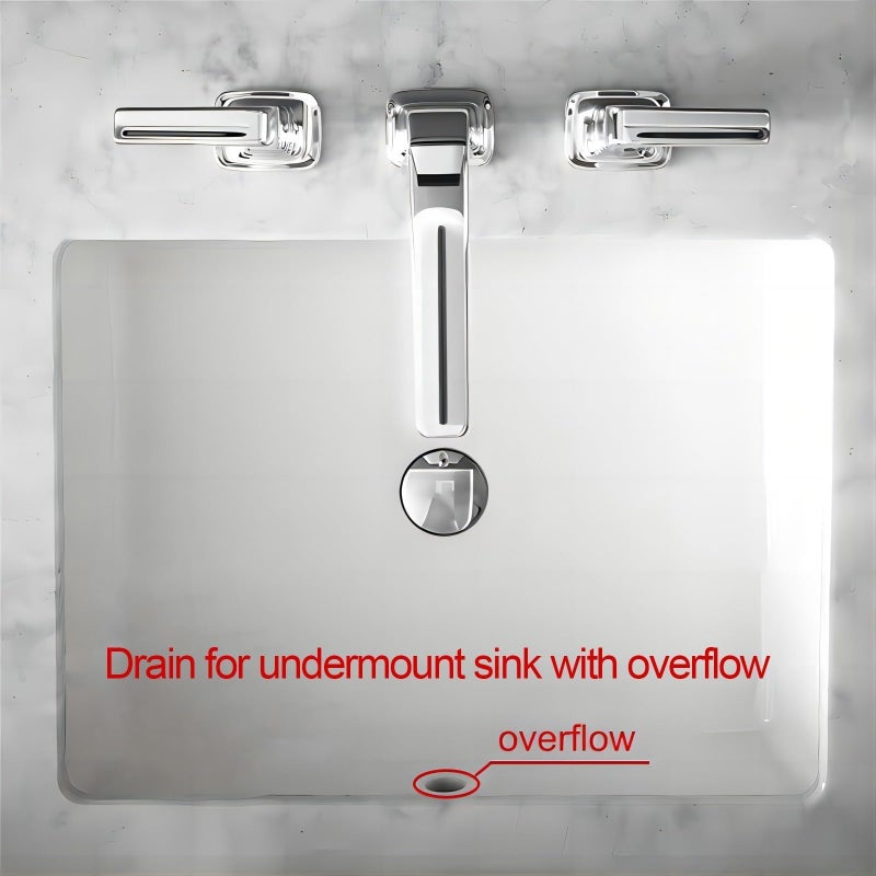 Yodel Faucet Bathroom Sink Drain with Overflow - Big Cap for Standard 1 3/4" Drain Opening - Pop Up Drain,Chrome,YDPOP-6 - Image 2